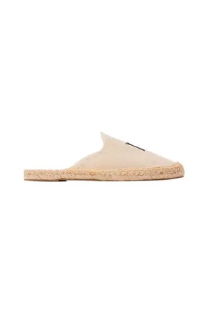 Soludos The Smoking Mule Embroidery Espadrille in Scorpio - Natural Undyed at Nordstrom, Size 11