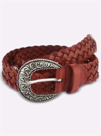 Heine Lederg&uuml;rtel HEINE, Damen, Gr. 11,5, rotbraun, G&uuml;rtel Lederg&uuml;rtel