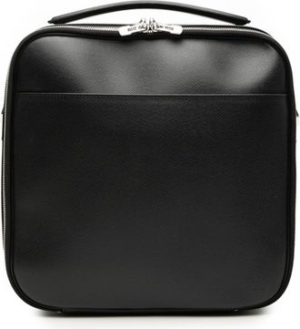 Louis Vuitton Ardoise Black Leather Pouch (Pre-Owned)