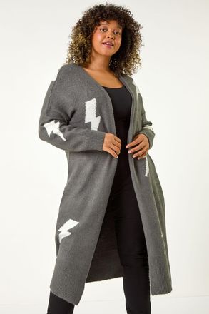 Roman Printed Longline Cardigan