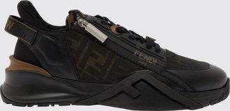 Fendi Sneakers low-top Flow in tessuto tecnico con monogramma FF e zip laterale