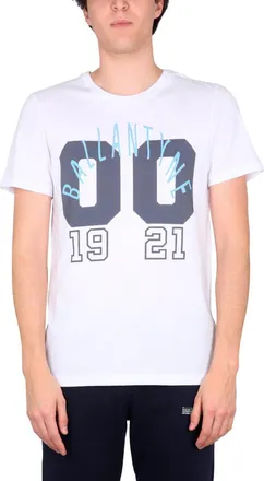 Ballantyne Logo-Print Cotton T-Shirt - White