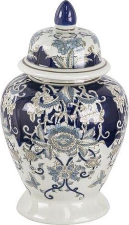 A & B Home Bryn Ginger Porcelain Lidded Jar in Blue at Nordstrom Rack