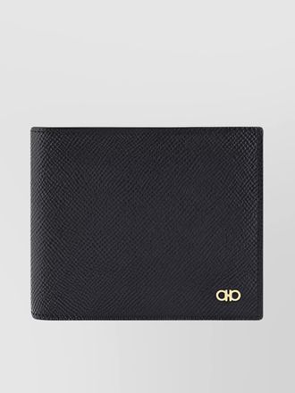 Ferragamo bifold calfskin wallet gancini logo