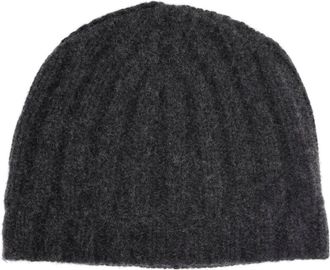 Drumohr Cuffia a costine in puro cashmere - Heren - Hoeden - Grijs - ONE Size - Kasjmier - Accessoires
