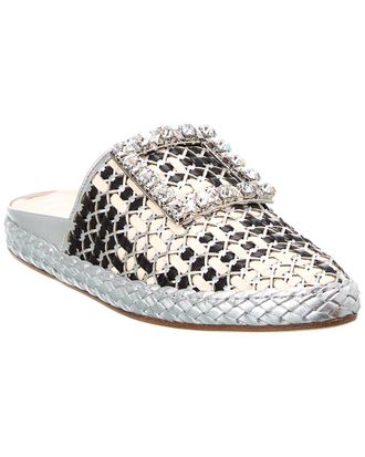 Roger Vivier Lounge Bistrot Leather Mule