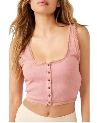 Free People Sugar Dreams Tank Top In Pink