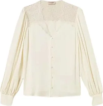 Twinset Overhemden, Dames, Wit, S, Blouses