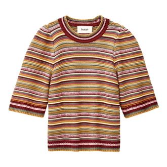BA&SH Ba&Sh, Round-neck Knitwear, female, Multicolor, Size: XS Farfaela