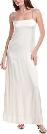 Fabiana Filippi Lingerie Strap Silk-Blend Maxi Dress