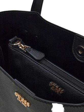 Guess Womens Satchel Bag Black Polyurethane - Satchel-Bags