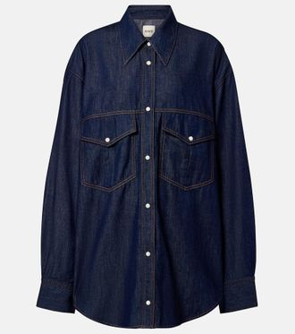 Khaite Christensen oversized denim shirt
