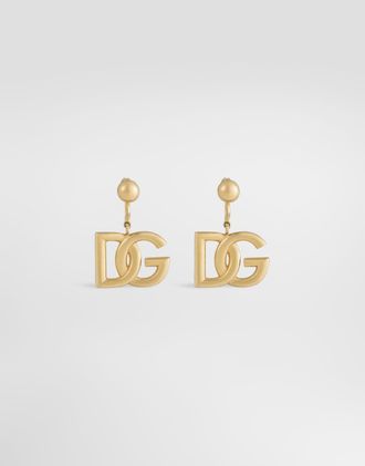 Dolce & Gabbana Dg Logo Earrings - Woman Bijoux Gold Metal Onesize