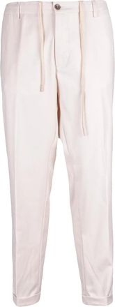 Hyps White Technical Blend Tapered Tailored Pants