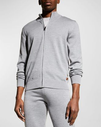 Corneliani Mens Full-Zip Track Jacket