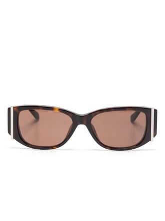 Alexander McQueen Eyewear oval-frame sunglasses - Brown