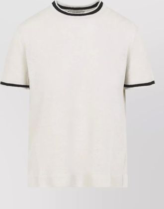 Max Mara max mara nordica striped linen knit t shirt