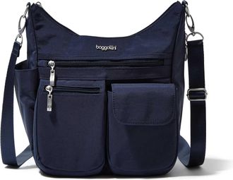 Baggallini Womens Modern Everywhere Hobo Crossbody Bag with RFID Wristlet