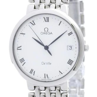 Omega Pre-owned De Ville 7520.23 Polshorloge - Heren - Pre-owned - Wit - Maat: ONE Size