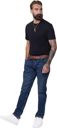 Firetrap Herenjeans met riem (Donkerblauw)