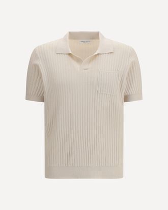 Roberto Collina Ribbed Polo Male 46