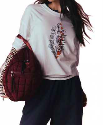 Free People Movement Inspire Logo Tee In White