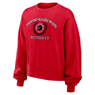 Nike Winston-Salem Nike Womens College Crew-Neck Sweatshirt in Red | ZW33302P991-WNS