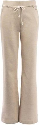 TQ Amsterdam straight high waist casual broek beige
