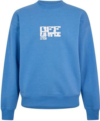 Off-white Mens Off White Crew Sweatshirt in Allure - Blue - Size X-Small