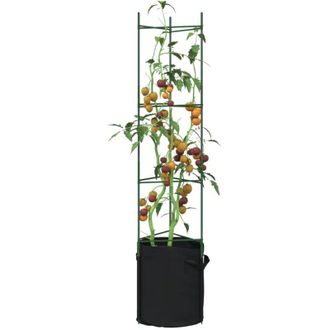 vidaXL Tutores Para Tomates Con Bolsa 6 Uds De Acero Y Pp 154 Cm Vidaxl