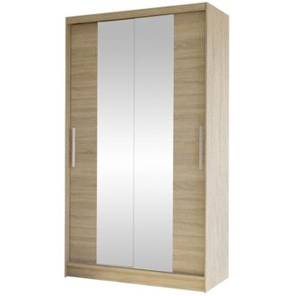 Mirjan24 Mobilier1 - Armario Closico 163, Roble Sonoma, 200x100x58cm, Puertas De Armario: Correderas, N&uacute;mero De Estantes: 0