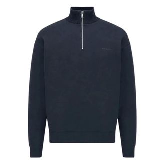Genti Jersey con Cremallera y Cuello de Tortuga - Sweatshirts & Hoodies - Hombre - Azul - 2XL