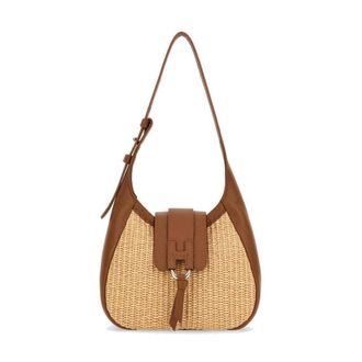 Hogan Trend Mini Hobo Bag - female - Hogan - Shoulder Bags - Beige - ONE SIZE - Bags