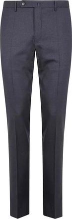 Incotex Broeken, Heren, Grijs, L, Donkergrijze Broek met Verborgen Sluiting