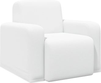 vidaXL Sill&oacute;n Blanco Tela Vidaxl
