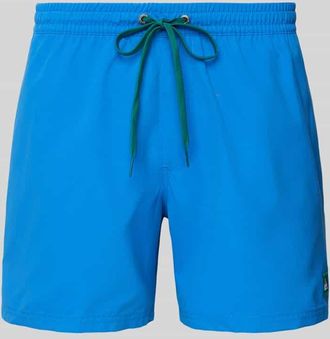 Quiksilver Badehose mit Label-Detail und elastischem Bund in Blau, Größe XL