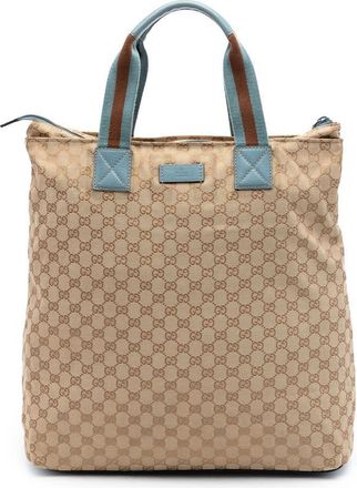 Gucci Pre-owned Gucci GG Canvas Web Vertical Tote Ladies OJKIR6UIAB9IEHJF