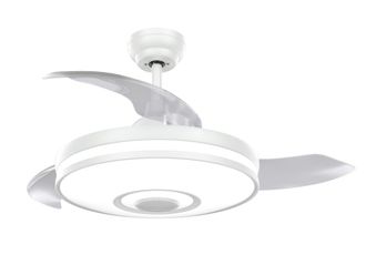 Els Banys Ventilador techo silencioso luz led aspas plegables