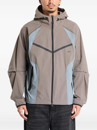 Nike colour-block jacket - Brown