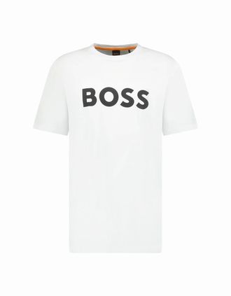 HUGO BOSS Mens Hugo Boss Thinking 1 Logo T-Shirt in White - Size: 44