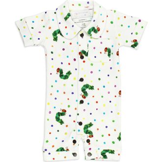 LOvedbaby x The Very Hungry Caterpillar Organic Cotton Romper at Nordstrom, Size 18-24M