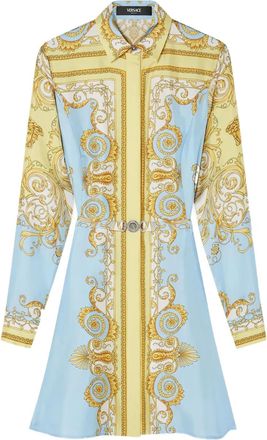 Versace Zijden midi-jurk - Blauw