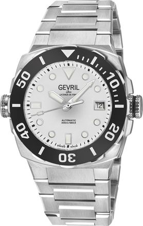 Gevril Group Fortuna Automatic White Dial Mens Watch 47406B