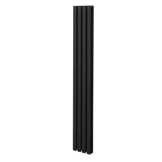MonsterShop Oval Column Radiator - 1800mm x 240mm - Black