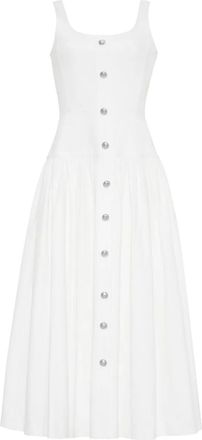 Adam Lippes Abito midi Cassie - Bianco