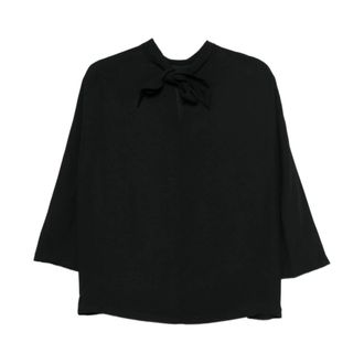 Aspesi Long Sleeve T-Shirts, female, Black, XS, Top