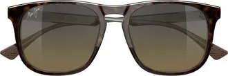Maui Jim Kupaa 55mm Polarized Keyhole Sunglasses in Brown at Nordstrom