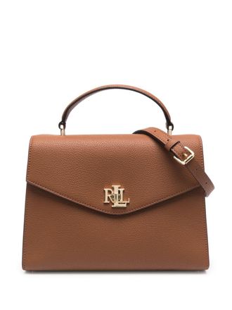 Lauren Ralph Lauren Borsa a tracolla con applicazione - Marrone