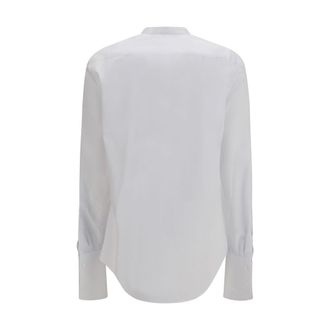 Fendi Womens White Cotton Dress Shirt