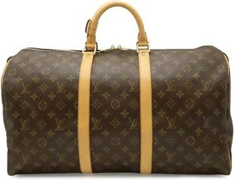 Louis Vuitton Pre-owned Monogram Boston Bag - unisex - Vintage Weekendtas - Bruin - ONE Size - Vintage